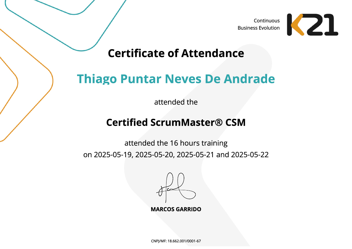 Certificado K21